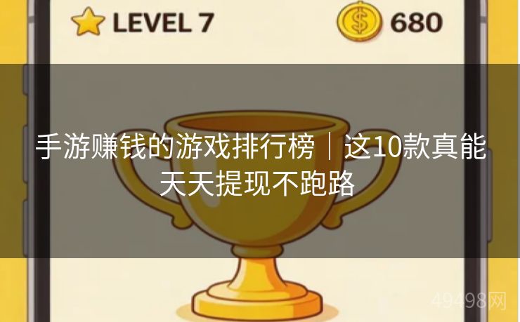 手游赚钱的游戏排行榜｜这10款真能天天提现不跑路 