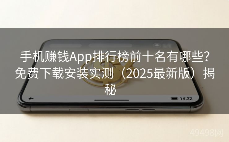 手机赚钱App排行榜前十名有哪些？免费下载安装实测（2025最新版）揭秘   