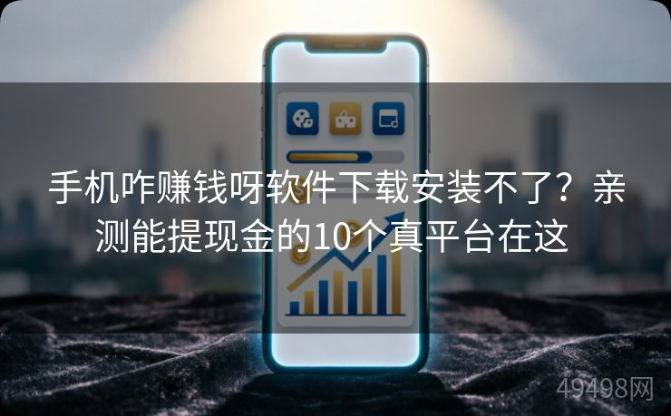 手机咋赚钱呀软件下载安装不了？亲测能提现金的10个真平台在这 