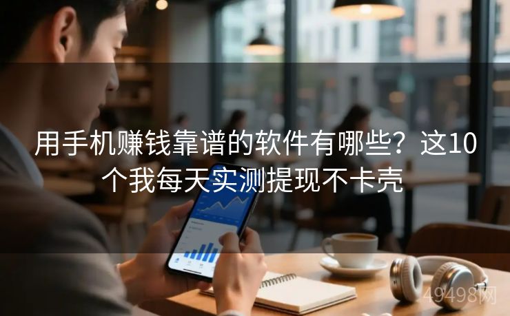 用手机赚钱靠谱的软件有哪些？这10个我每天实测提现不卡壳 