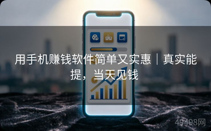 用手机赚钱软件简单又实惠｜真实能提，当天见钱 