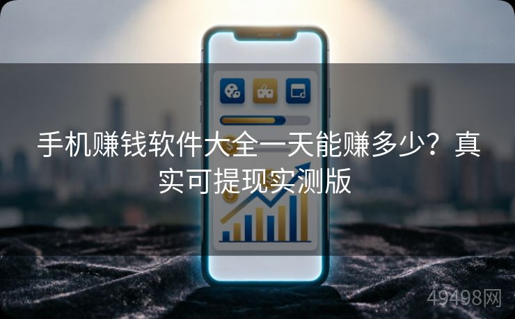 手机赚钱软件大全一天能赚多少？真实可提现实测版 