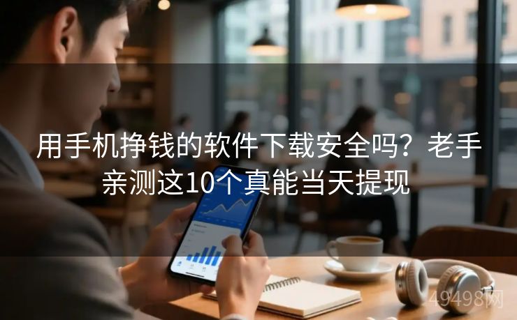 用手机挣钱的软件下载安全吗？老手亲测这10个真能当天提现 
