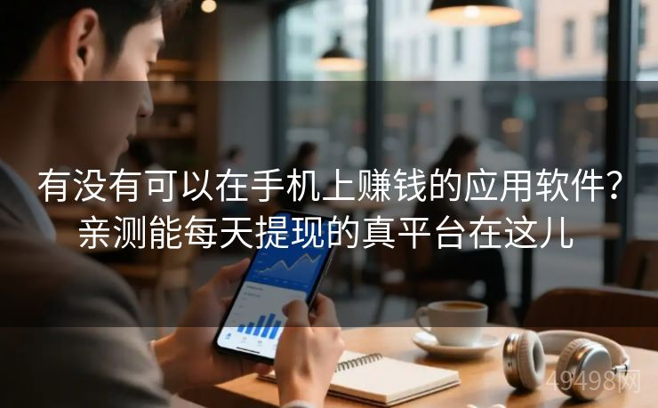 有没有可以在手机上赚钱的应用软件？亲测能每天提现的真平台在这儿 