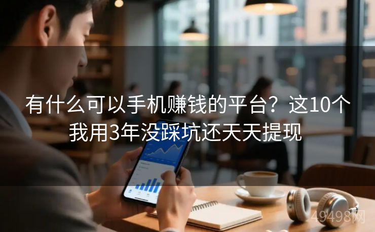 有什么可以手机赚钱的平台？这10个我用3年没踩坑还天天提现 
