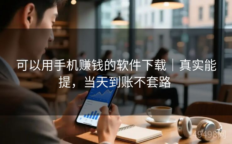 可以用手机赚钱的软件下载｜真实能提，当天到账不套路 