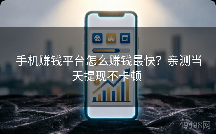 手机赚钱平台怎么赚钱最快？亲测当天提现不卡顿 