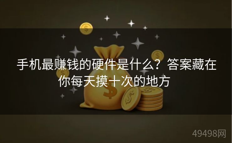 手机最赚钱的硬件是什么？答案藏在你每天摸十次的地方 