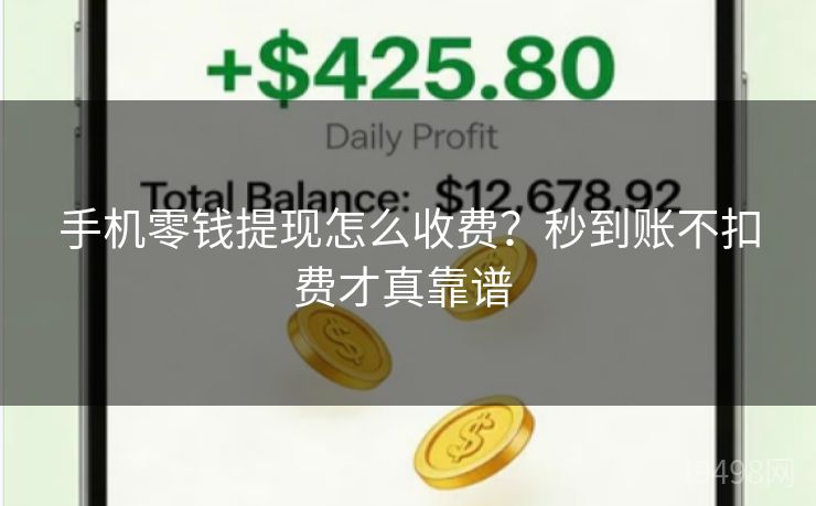手机零钱提现怎么收费？秒到账不扣费才真靠谱 