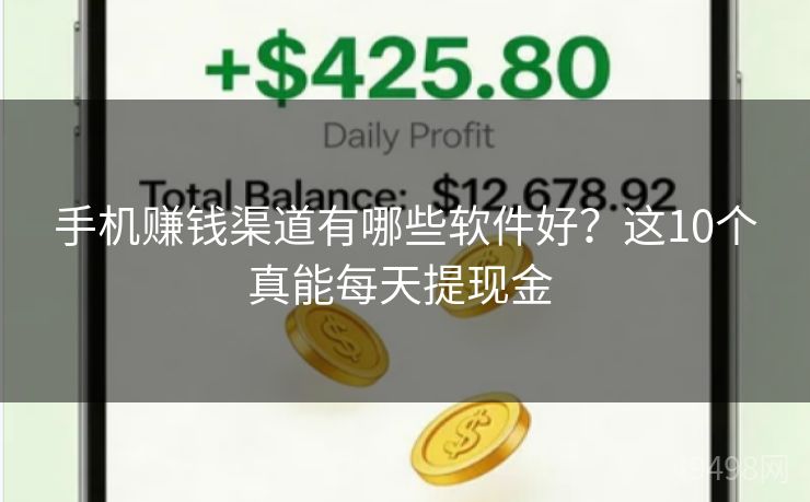 手机赚钱渠道有哪些软件好?这10个真能每天提现金 手机赚钱渠道有哪些软件好?这10个真能每天提现金