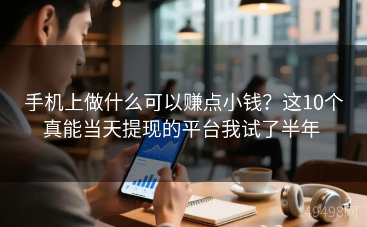 手机上做什么可以赚点小钱？这10个真能当天提现的平台我试了半年 