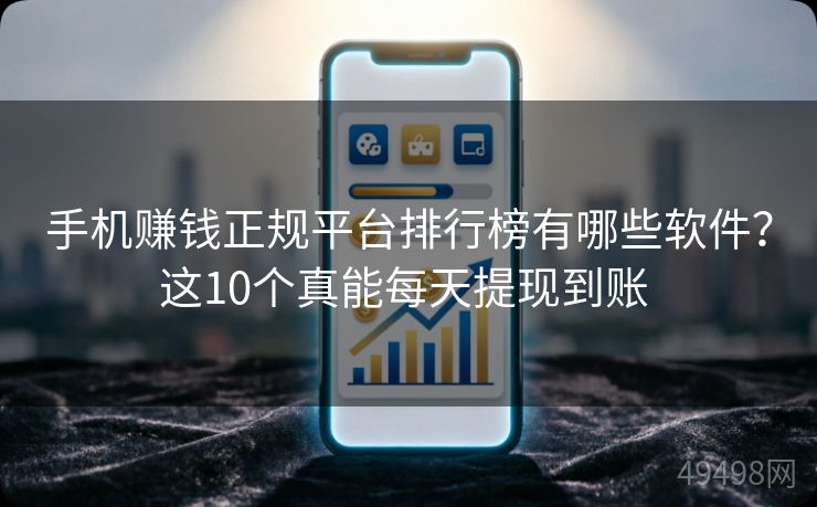 手机赚钱正规平台排行榜有哪些软件?这10个真能每天提现到账 手机赚钱正规平台排行榜有哪些软件?这10个真能每天提现到账