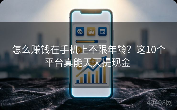 怎么赚钱在手机上不限年龄？这10个平台真能天天提现金 