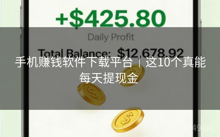 手机赚钱软件下载平台｜这10个真能每天提现金 