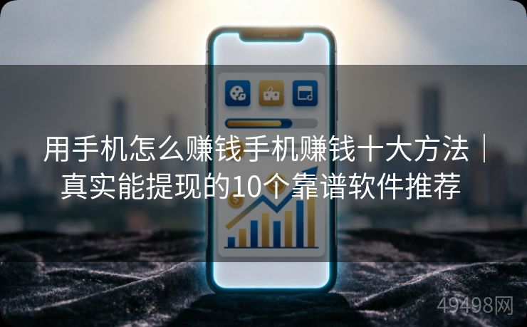 用手机怎么赚钱手机赚钱十大方法｜真实能提现的10个靠谱软件推荐 
