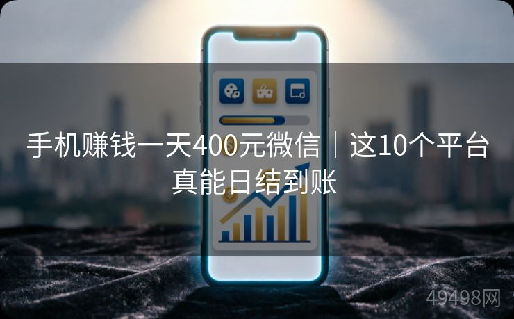 手机赚钱一天400元微信|这10个平台真能日结到账 手机赚钱一天400元微信|这10个平台真能日结到账