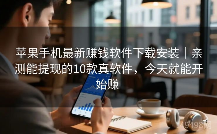 苹果手机最新赚钱软件下载安装｜亲测能提现的10款真软件，今天就能开始赚 