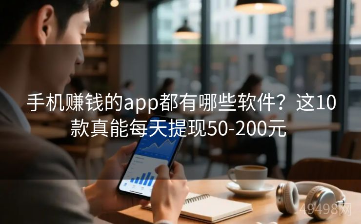 手机赚钱的app都有哪些软件？这10款真能每天提现50-200元 