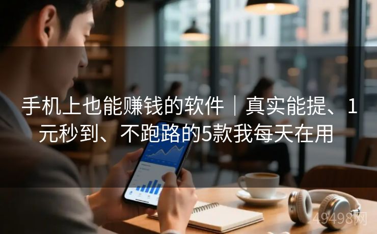 手机上也能赚钱的软件|真实能提、1元秒到、不跑路的5款我每天在用 手机上也能赚钱的软件|真实能提、1元秒到、不跑路的5款我每天在用