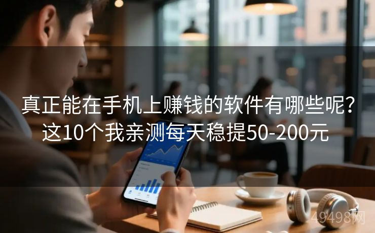真正能在手机上赚钱的软件有哪些呢?这10个我亲测每天稳提50-200元 真正能在手机上赚钱的软件有哪些呢?这10个我亲测每天稳提50-200元