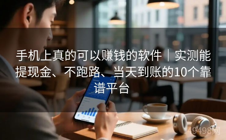 手机上真的可以赚钱的软件｜实测能提现金、不跑路、当天到账的10个靠谱平台 