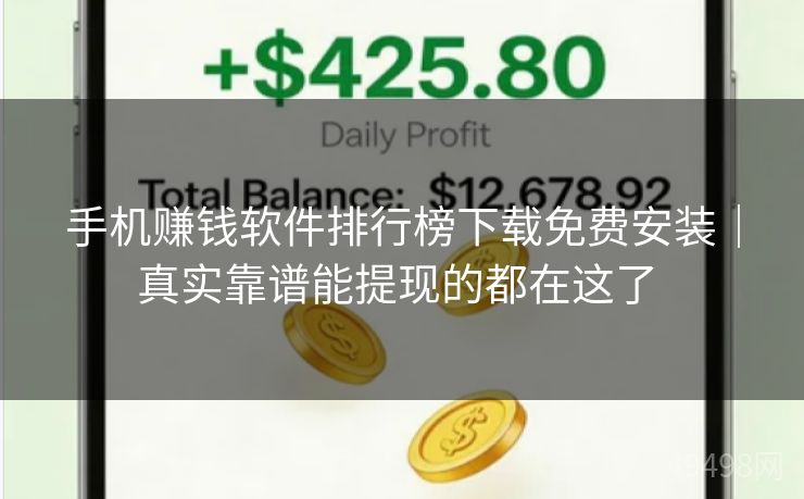 手机赚钱软件排行榜下载免费安装｜真实靠谱能提现的都在这了 