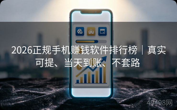 2026正规手机赚钱软件排行榜｜真实可提、当天到账、不套路 