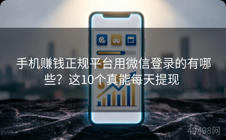 手机赚钱正规平台用微信登录的有哪些?这10个真能每天提现 手机赚钱正规平台用微信登录的有哪些?这10个真能每天提现