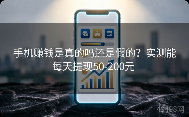 手机赚钱是真的吗还是假的?实测能每天提现50-200元 手机赚钱是真的吗还是假的?实测能每天提现50-200元