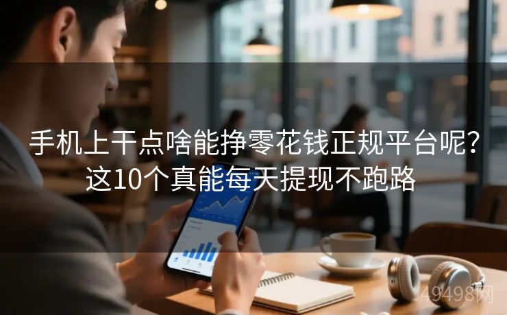 手机上干点啥能挣零花钱正规平台呢？这10个真能每天提现不跑路 