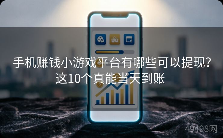 手机赚钱小游戏平台有哪些可以提现？这10个真能当天到账 