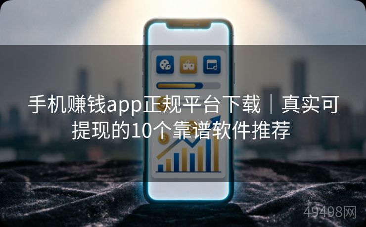 手机赚钱app正规平台下载｜真实可提现的10个靠谱软件推荐 