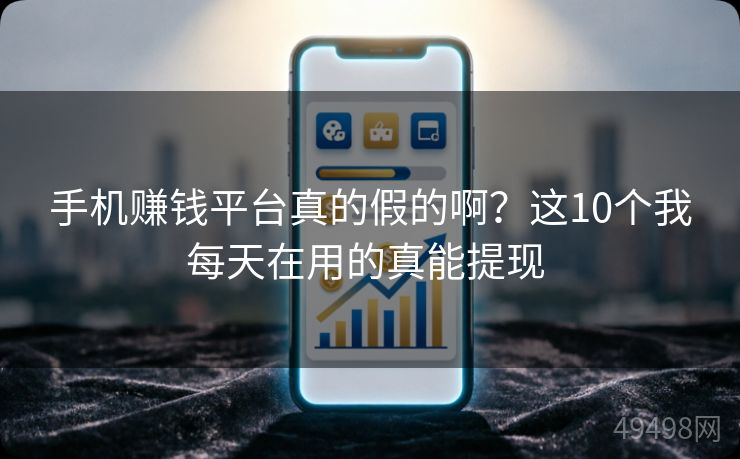 手机赚钱平台真的假的啊？这10个我每天在用的真能提现 