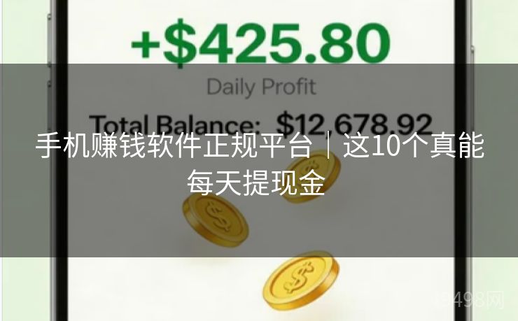 手机赚钱软件正规平台｜这10个真能每天提现金 